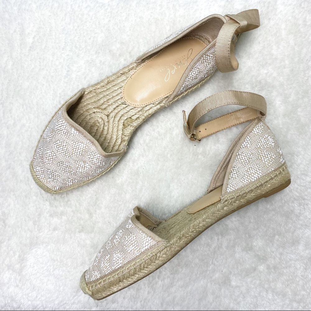 Jewel by Badgley Mischka Ankle Strap Espadrilles Sandals 6